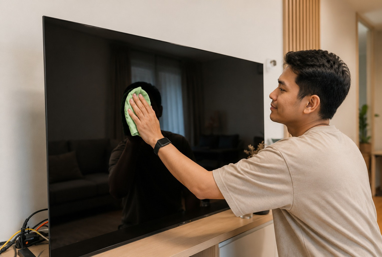 Cara Membersihkan Layar TV LED yang Kotor