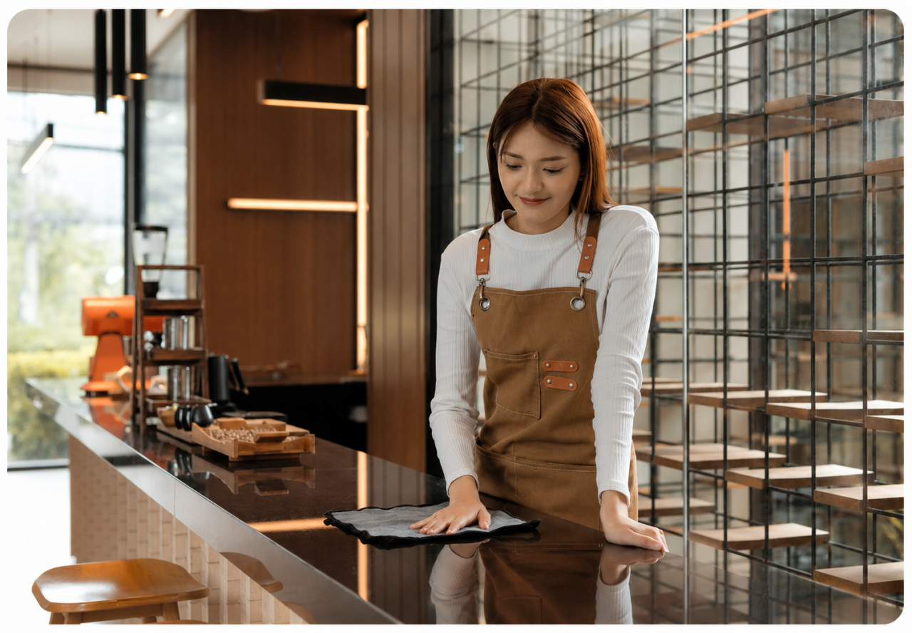 Checklist Cleaning Cafe yang Wajib Dilakukan Sebelum Buka Operasional
