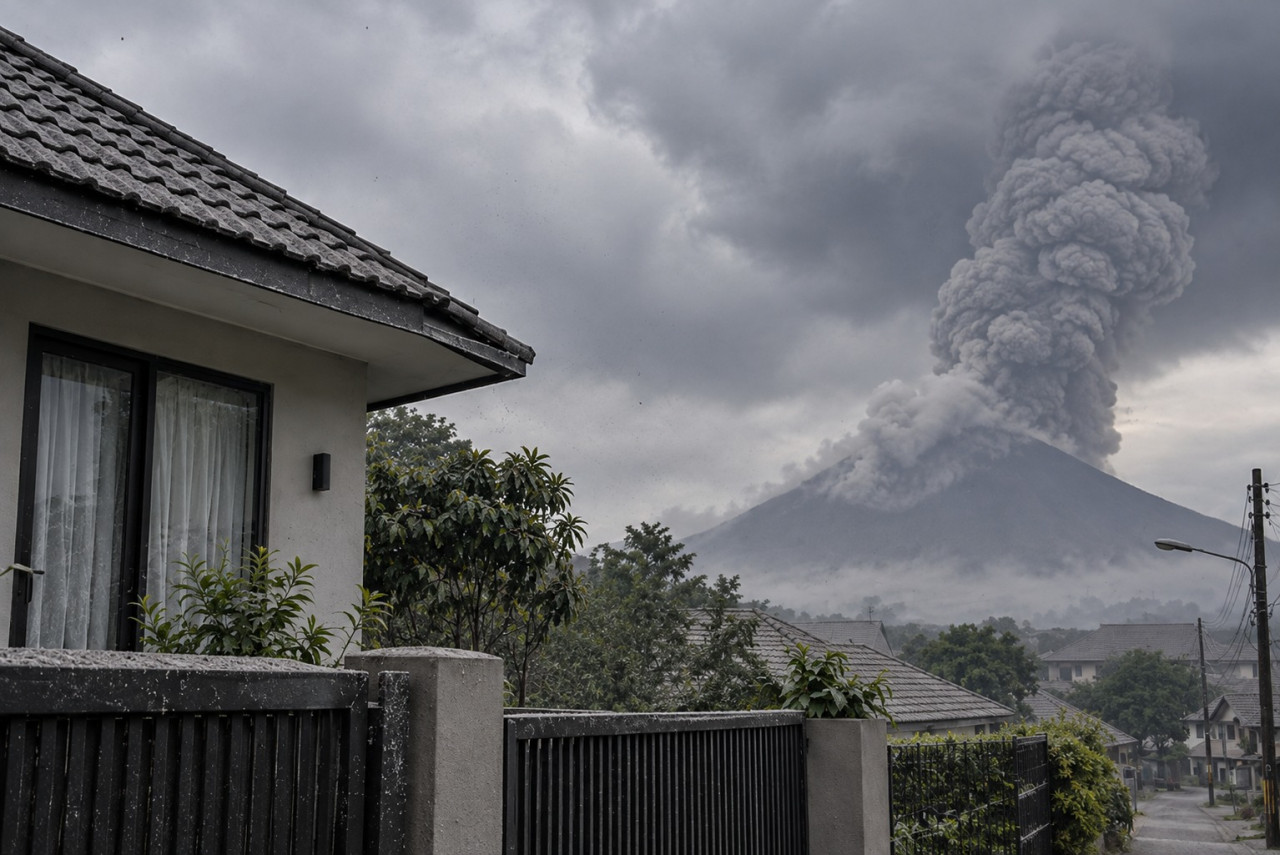 Rumah Dipenuhi Abu Vulkanik? Ini Dampak yang Perlu Diwaspadai