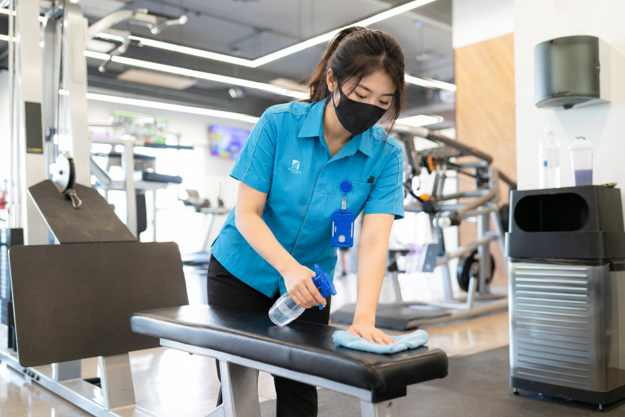 Jasa Cleaning Gym dan Fitness Center Profesional
